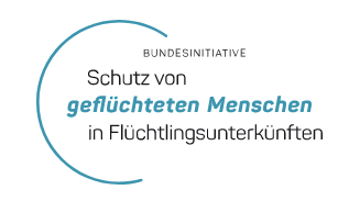 Logo Bundesinitiative Schutz von geflüchteten Menschen ind Flüchtlingsunterkünften